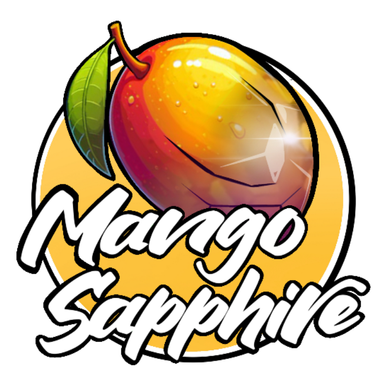 Mango Sapphire rosin badge